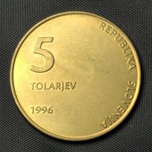 Eslovenia – 1996 – 5 Tolarjev – Km# 32 – Bronce – BU
