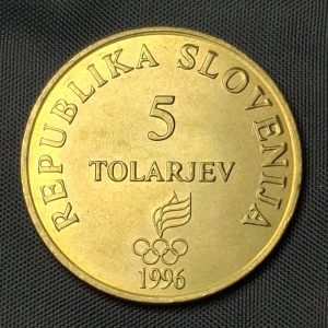 Eslovenia – 1996 – 5 Tolarjev – Km# 33 – Bronce – BU