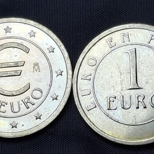 España - 1998 - 3D - Prueba de Euro - 1 Euro - Acuñada en la Casa de la Moneda y Timbre - Níquel - Unc