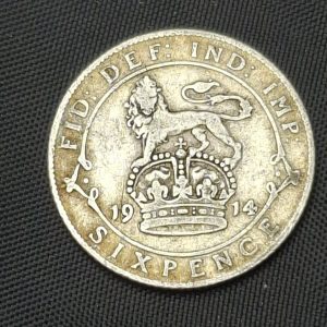 Gran Bretaña - 1914 - 6 Pence - Km# 815 - Plata - VF