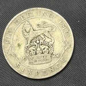 Gran Bretaña - 1922 - 6 Pence - Km# 815a1 - Plata - VF