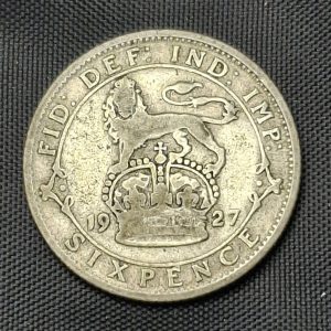Gran Bretaña - 1927 - 6 Pence - Km# 828 - Plata - VF