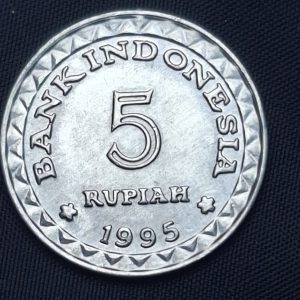 Indonesia - 1995 - 5 Rupias - Aluminio - Unc