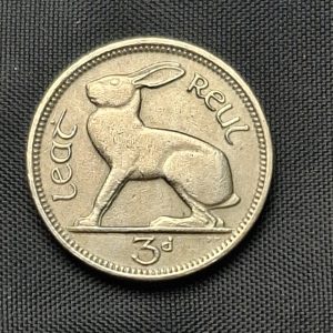 Irlanda - 1946 - 3 Pence - Km# 12a - Níquel - XF