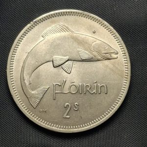 Irlanda – 1959 – 2 Florín – Km# 15a – Níquel – Unc