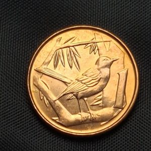 Islas Cayman - 1996 - 1 Cent - Km# 87a - Pájaro - Cobre - BU