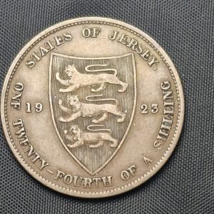 Jersey - 1923 - 1/24 Schilling - Km# 11 - Cobre - VF