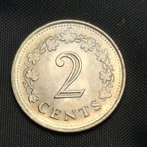 Malta - 1977 - 2 Cents - Km# 9 - Níquel - BU