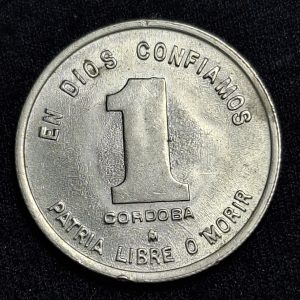 Nicaragua – 1983 – 1 Córdoba – Km# 43 – Níquel – XF