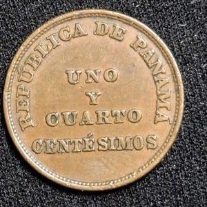 Panamá - 1940 - 1 1/4 Centésimos - Km# 15.a - Bronce - XF