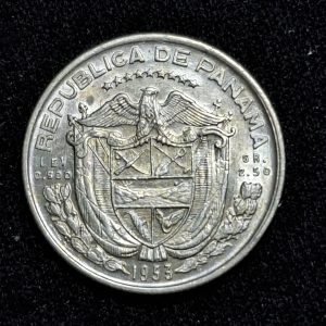 Panamá - 1953 - 1 Décimo de Balboa - Km# 18 - Plata - AU