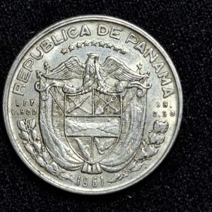 Panamá - 1961 - 1 Décimo de Balboa - Km# 24 - Plata - XF