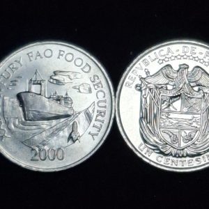 Panamá - 2000 - 1 Cent - FAO - Aluminio - BU