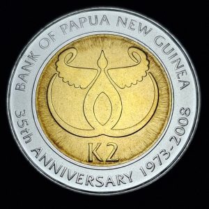 Papúa Nueva Guinea – 2008 – 2 Kina – Bimetal - BU