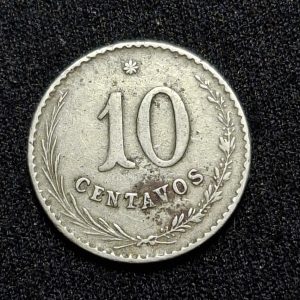 Paraguay - 1903 - 10 Centavos - Km# 7 - Níquel - VF