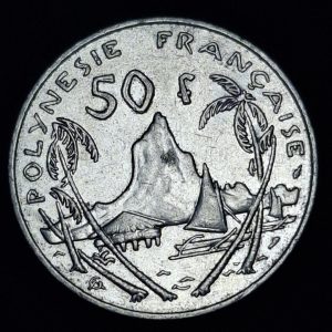 Polinesia Francesa - 1991 - 50 Francos - Km# 13 - Níquel - XF