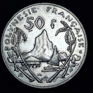 Polinesia Francesa – 1999 – 50 Francos – Km# 13 – Acero – AU