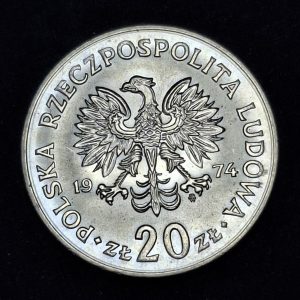Polonia - 1974 - 20 Zloty - Km# 69 - Níquel - BU