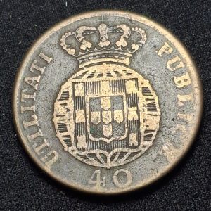 Portugal - 1822 - 40 Reis - Bronce - F/VF
