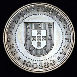 Portugal – 1990 – 100 Escudos – Km# 651 – Níquel - BU