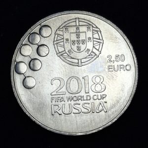 Portugal – 2018 – 2 1/2 Euro – Fútbol - Níquel - BU
