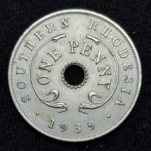 Rodesia del Sur – 1939 – 1 Penny – Km# 8 – Níquel – XF