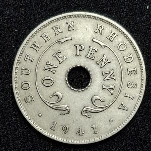 Rodesia del Sur – 1941 – 1 Penny – Km# 8 – Níquel – XF