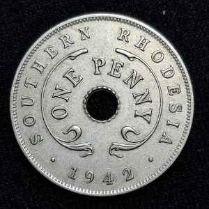 Rodesia del Sur – 1942 – 1 Penny – Km# 8 – Níquel – Unc