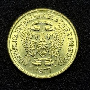 Santo Tomás y Príncipe - 1977 - 50 Centésimos - Km# 25 - FAO - Bronce - BU