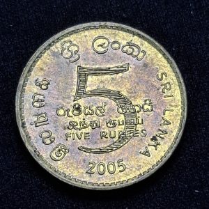 Sri Lanka - 2005 - 5 Rupias - Km# 148a - Bronce - Unc