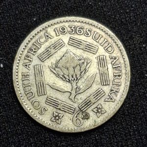 Sudáfrica – 1936 – 6 Pence – Km# 16.2 – Plata – VF