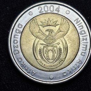 Sudáfrica – 2004 – 5 Rand – Km# 281 – Bimetal - Unc