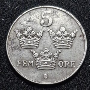 Suecia – 1944 – 5 Ore – Hierro – VF