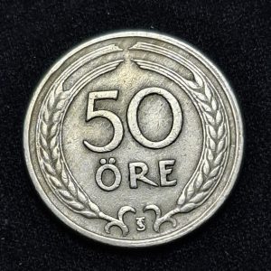 Suecia – 1946 – 50 Ore – Km# 796 - Níquel - VF