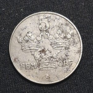 Suecia – 1946 – 5 Ore – Hierro - VF