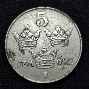 Suecia – 1950 – 5 Ore – Hierro - VF