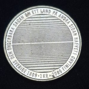 Suecia – 2009 – 1 Corona - Km# 916 - Separación de Finlandia y Suecia  – Níquel - Unc