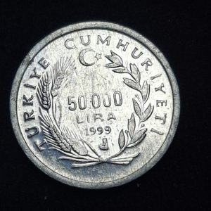 Turquía - 1999 - 50000 Liras - Km# 1103 - FAO - Aluminio - Unc