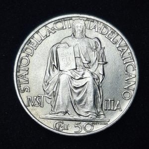 Vaticano – 1942 – 50 Cents – Km# 34 – Acero - Unc