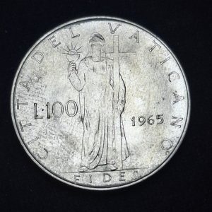 Vaticano – 1965 – 100 Liras – Km# 82.2 – Acero - Unc