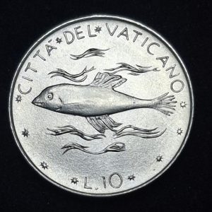 Vaticano – 1977 – 10 Liras – Km# 119 – Aluminio - BU