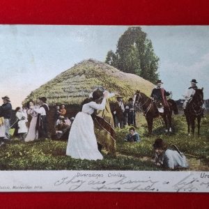 Postal - Uruguay - 1905 - Montevideo - Diversiones Criollas - Editor: Carluccio