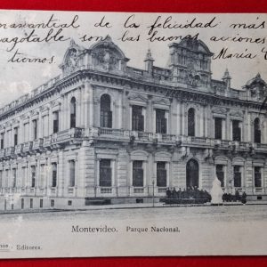 Postal - Uruguay - 1904 - Montevideo - Parque Nacional - Editor: Adroher Hnos