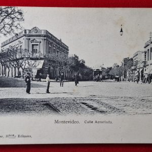 Postal - Uruguay - Montevideo - Calle Agraciada - Editor: Adroher Hnos