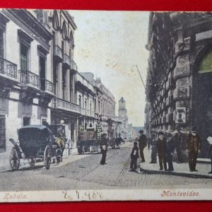 Uruguay - 1908 - Montevideo - Calle Zabala - Editor: R. Rosauer