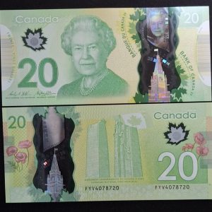 Canadá - 2015 - 20 Dólares - Unc