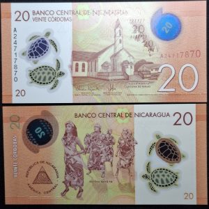 Nicaragua - 2014 - 20 Córdobas - Polímero - Unc