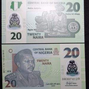 Nigeria - 2016 - 20 Naira - Polímero - Unc