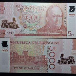 Paraguay - 2011 - 5000 Guaraníes - Polímero - Unc