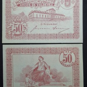 Portugal - 1920 - 50 Centavos - Hospital de San José - Emergencia - Unc